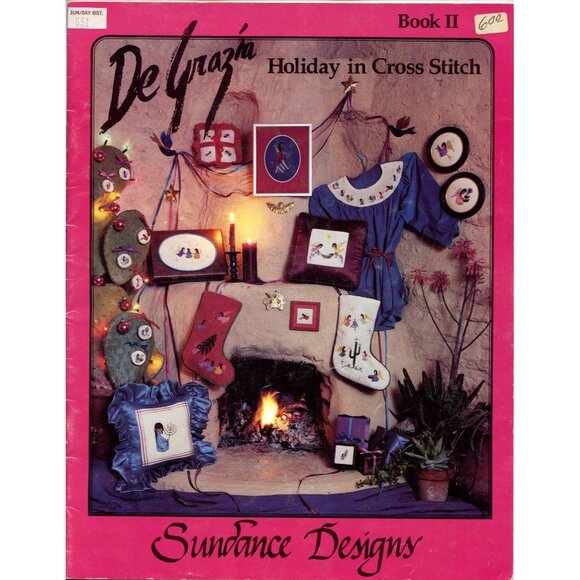 De Grazia Holiday In Cross Stitch Book II By Sundance Designs - Picture 1 of 2